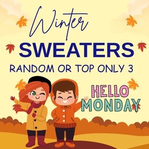 Monday 1/12 ☔️🌦☔️ Sweaters 3 ☔️🌦☔️ TOP OR RANDOM ONLY NO REQUEST